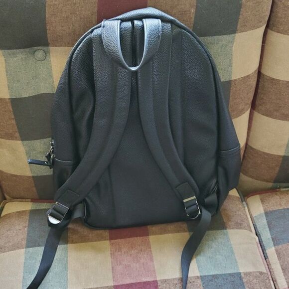 Steve Madden Faux Leather Black Backpack - Picture 2 of 7